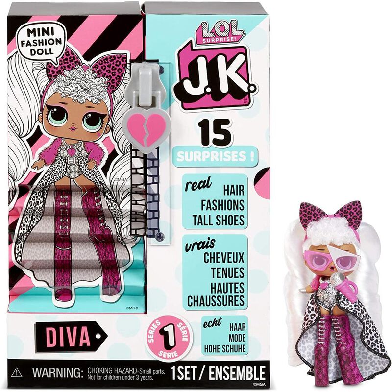 LOL Surprise JK - Mini mu&ntilde;eca de moda con 15 so... image number null