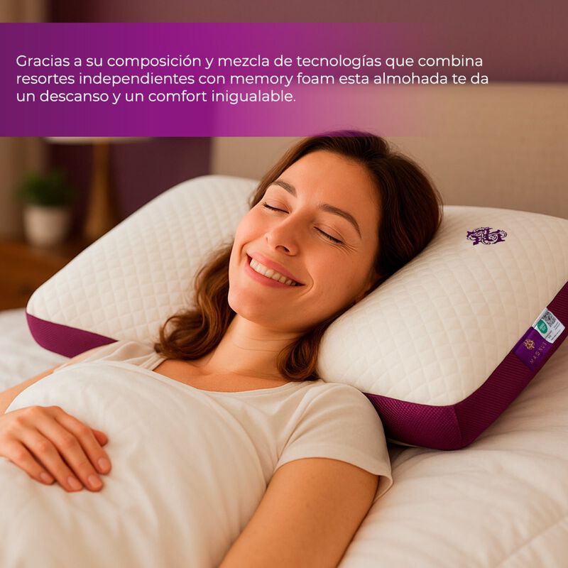 Almohada Magnus Musse Spring Air Tacto Pluma Hi... image number null