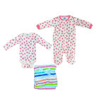 Kit 3 Piezas Bebé Niña Onesies Mameluco, Pañalero y Cobija Multicolor OP2209HK