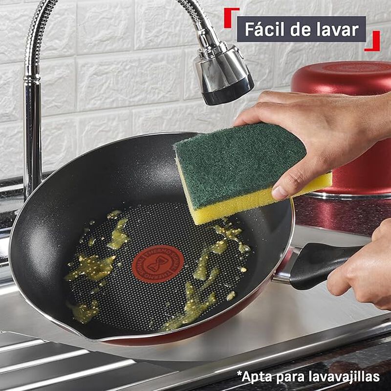 Bateria T-Fal B935SP84 Family Cook 25 Pz Roja image number null