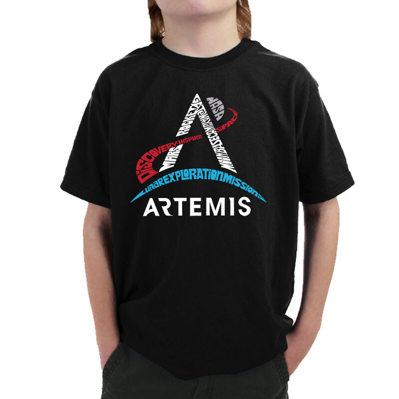 Camiseta Word Art Para Ni&ntilde;o - Logo NASA Artemis... image number null