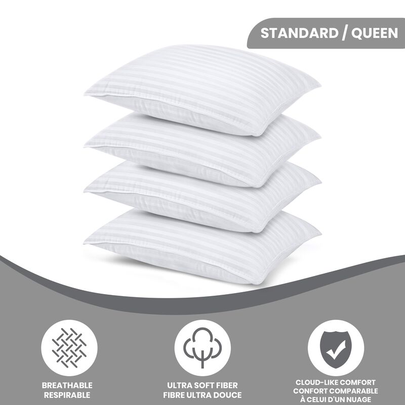 Juego De 4 Unidades Pillows Utopia Bedding Stan... image number null