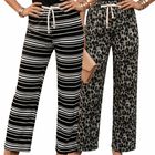 Set De Dos Pantalones De Mujer De Corte Ancho Malabis Panta-1017