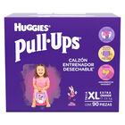Pa&ntilde;ales Huggies Pull Ups Noche Y Dia Etapa 6 Ni&ntilde;a 90 Piezas