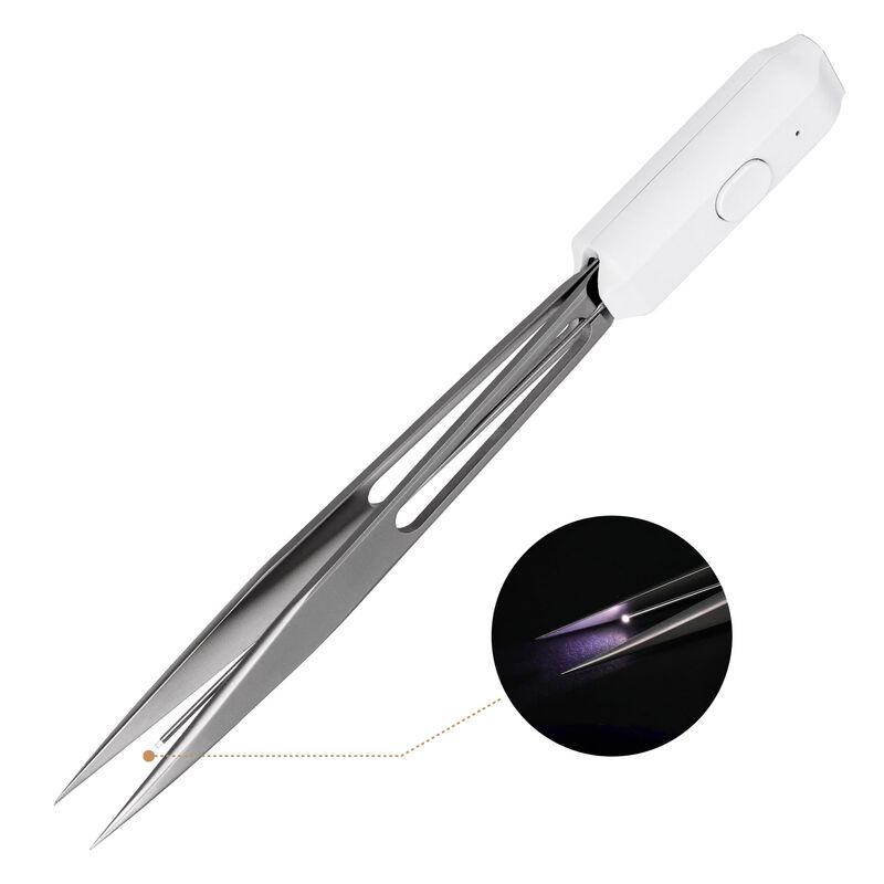 Pinzas Lashview Fg1 Con Luz Led De Aleaci&oacute;n De ... image number null