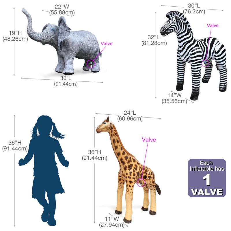 Paquete Inflable De Animales Jet Creations Life... image number null