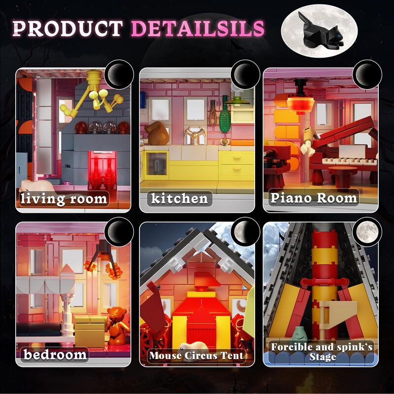 Set De Construcci&oacute;n Ziqilighting Pink Palace Ho... image number null