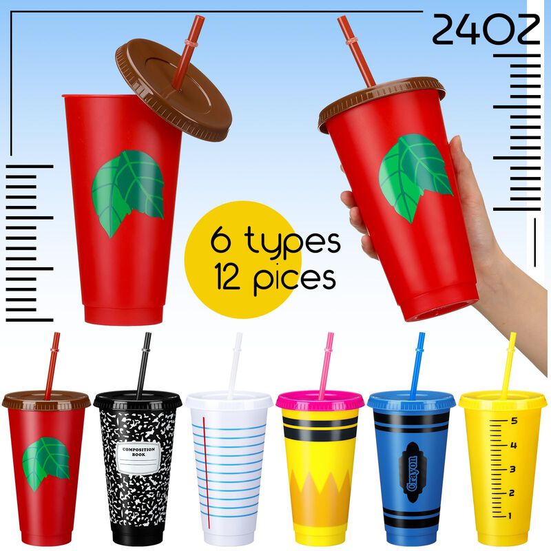 Vasos Rtteri De 710 ml (paquete De 12) Con Tapa... image number null