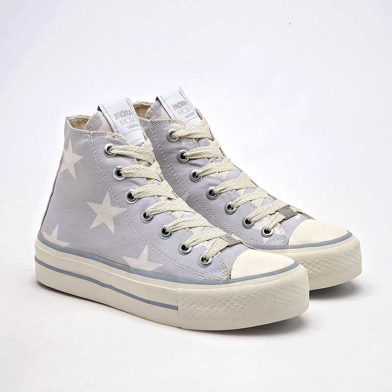 Moramora Tenis urbano para mujer gris latte image number null