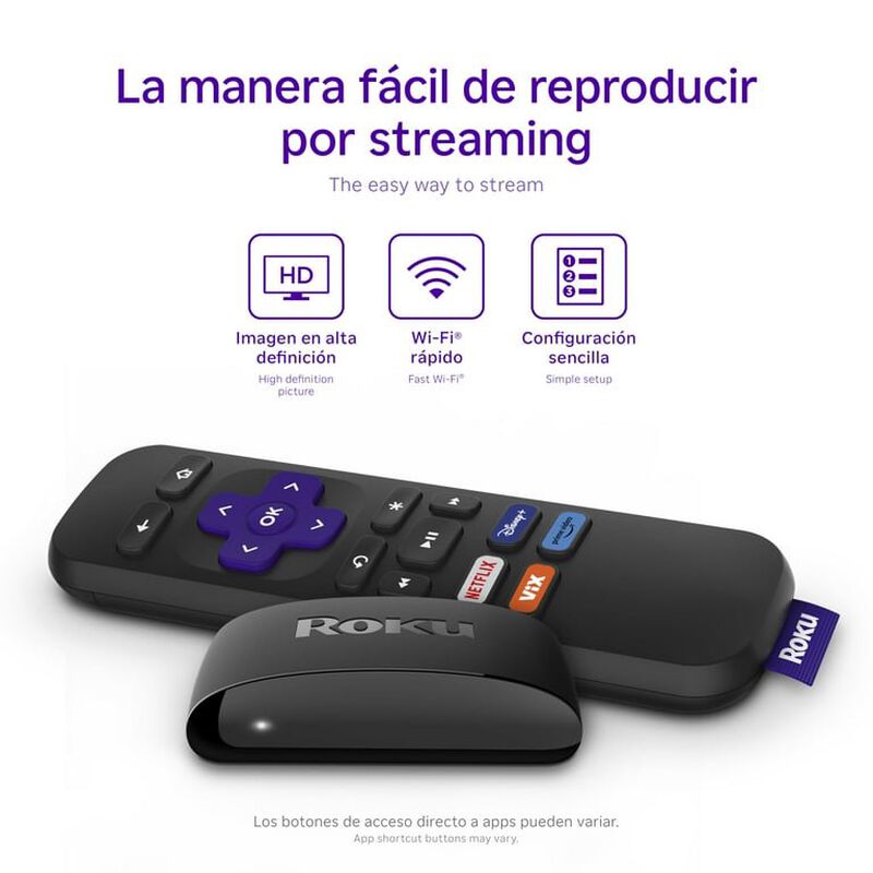 Streaming Stick Roku HD 3960RS con Vix image number null