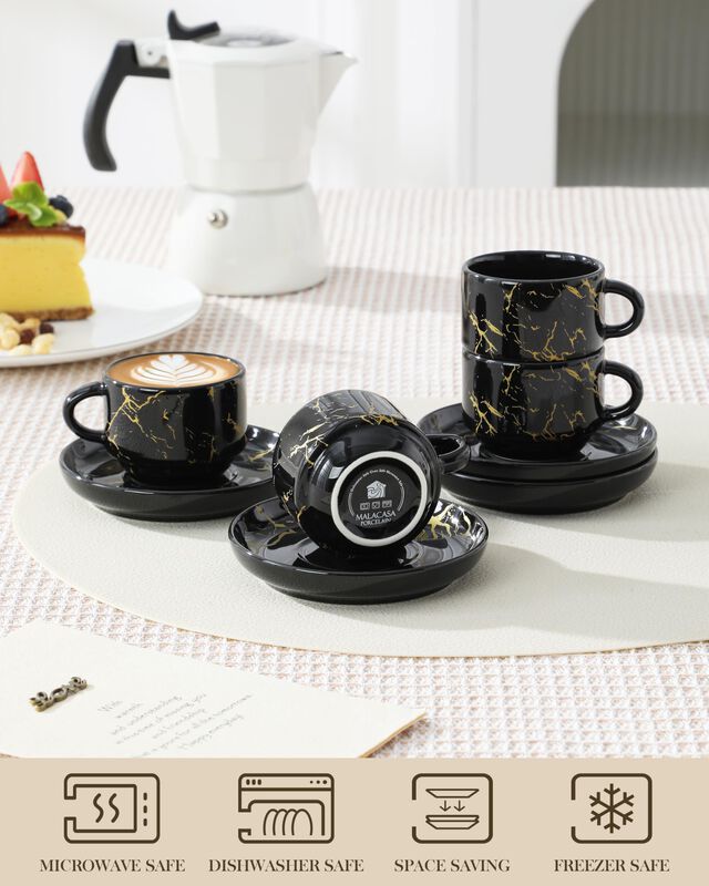 Tazas De Espresso Malacasa 70 ml Juego De 4 M&aacute;r... image number null