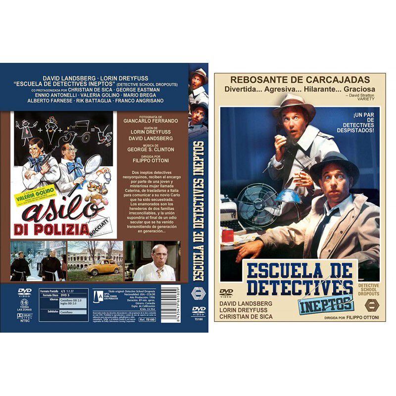 Escuela De Detectives Ineptos 1986 Dvd Detectiv... image number null