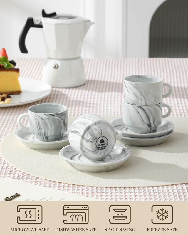 Tazas De Espresso Malacasa 70 ml Juego De 4 Col... image number null