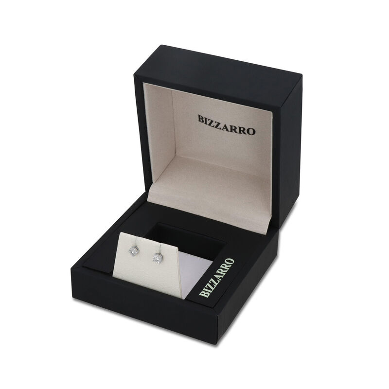 Broqueles Oro Blanco 10k 15 Pts Diamante | Joye... image number null