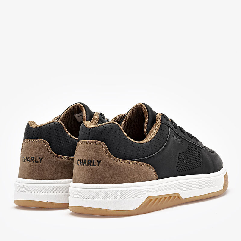 Charly tenis para hombre negro camel cod 139710... image number null