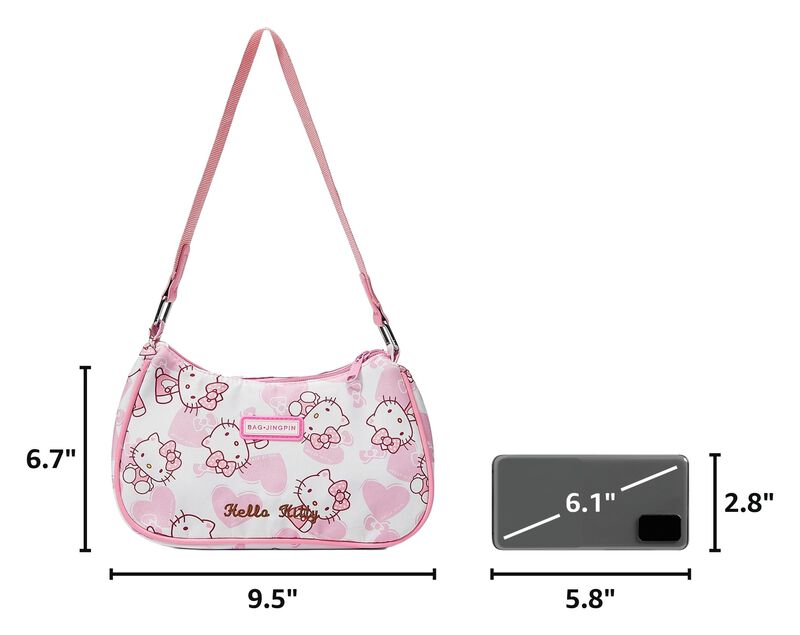 Bolso De Hombro Shsaiedha 24x17x6 Cm Rosa Mini ... image number null
