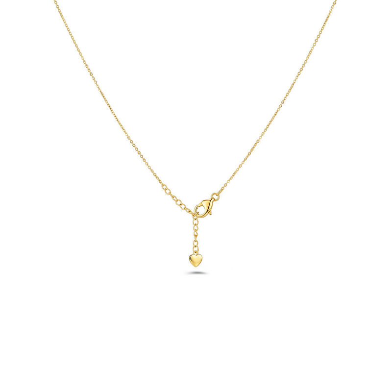 Dije Oro Amarillo 10k Con Cadena Y Zirconias (4... image number null