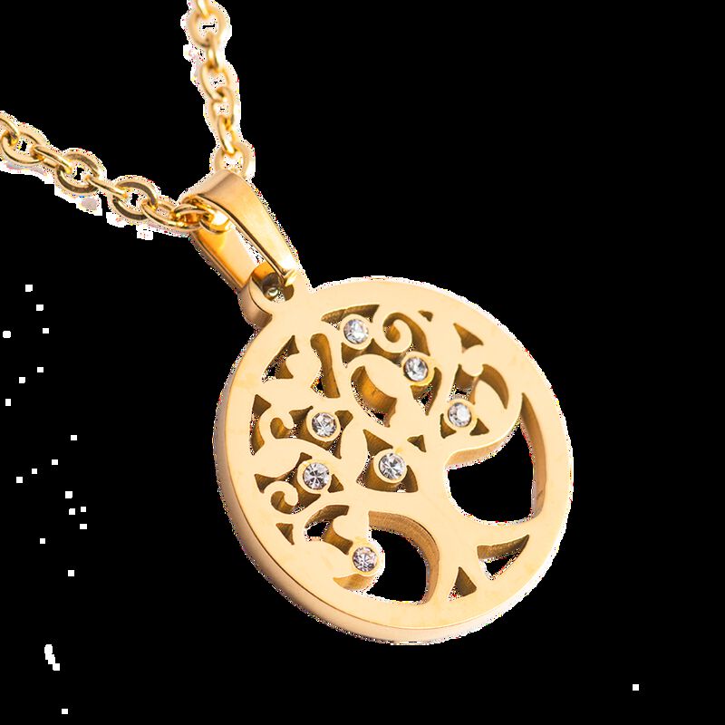 Collar Mujer &Aacute;rbol De Vida, Joyer&iacute;a Acero Inoxi... image number null