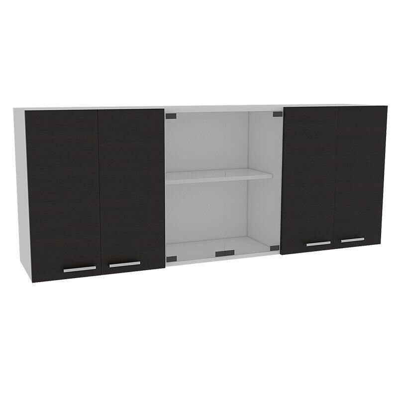 Gabinete Superior Vega color Blanco y Wengue Vi... image number null