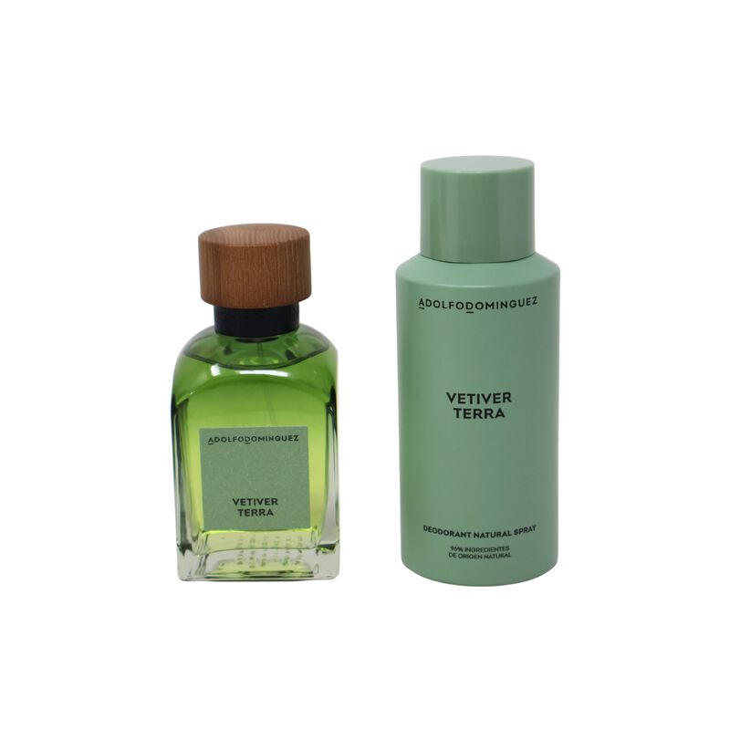 Set Adolfo Dominguez Vetiver Terra 2 Pz Para Ho... image number null