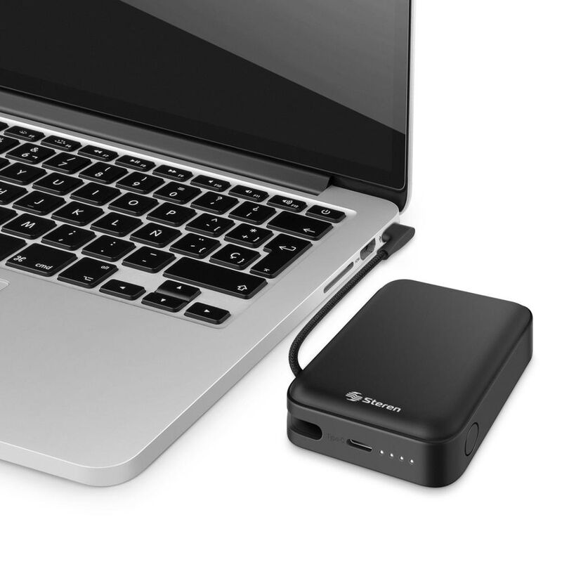 Steren Power Bank De 10,000 Mah Pd 45 W Con 1 S... image number null