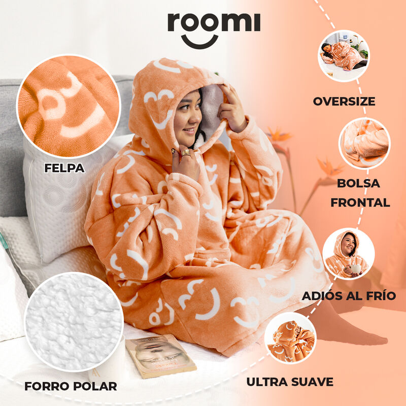 Pijama Adulto Unitalla Sudadera Cobija Roomi Co... image number null