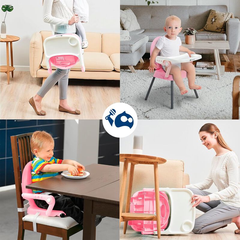 Silla para Bebé Ajustable Rosa Periquera Bluela... image number null