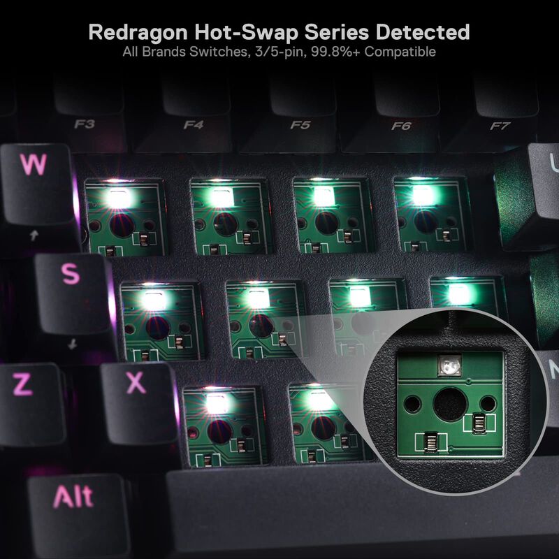 Teclado Mec&aacute;nico Redragon K530 Pro Draconic 60%... image number null