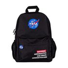 TechZone Mochila Escolar con Logo Oficial de NASA, 4 Amplios Compartimentos con Bolsos laterales de malla