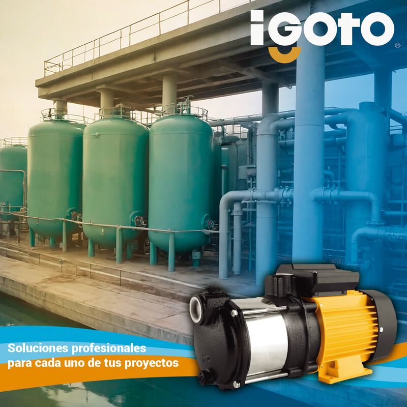 Bomba Centrifuga Multietapas 1hp Mh1500 Igoto C... image number null