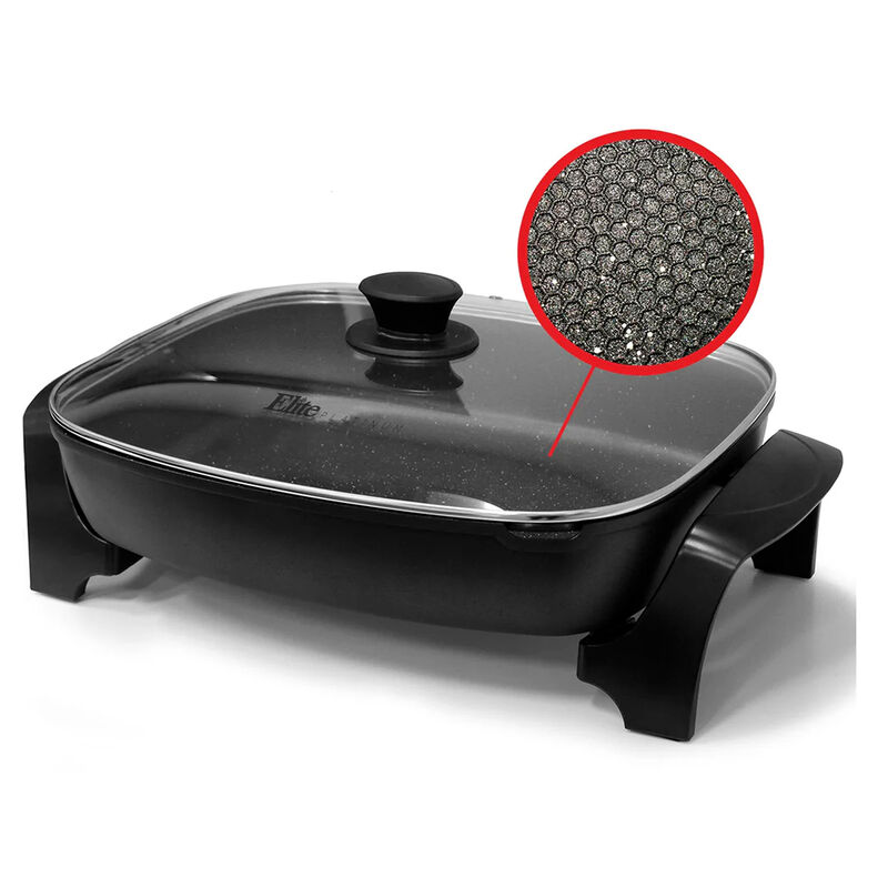 SARTEN ELECTRICO XL ELITE GOURMET TAPA DE VIDRI... image number null