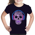Camiseta Word Art Para Ni&ntilde;a - Estilos de M&uacute;sica EDM - Negro