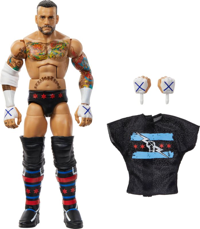 Figura De Acci&oacute;n Mattel Wwe Elite Cm Punk Serie... image number null