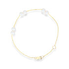 Pulsera Oro Amarillo 14k Perlas Blancas 5&ndash;6 mm | Bizzarro