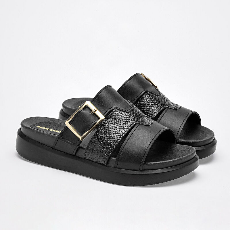 Moramora sandalia piso para mujer negro cod 140... image number null