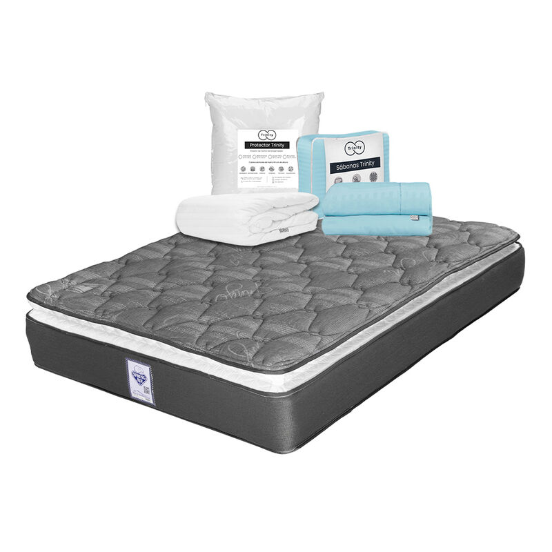 Colch&oacute;n Aries Matrimonial+Protector Trinity+1 j... image number null