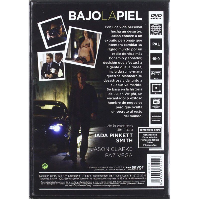 Bajo La Piel (dvd) image number null