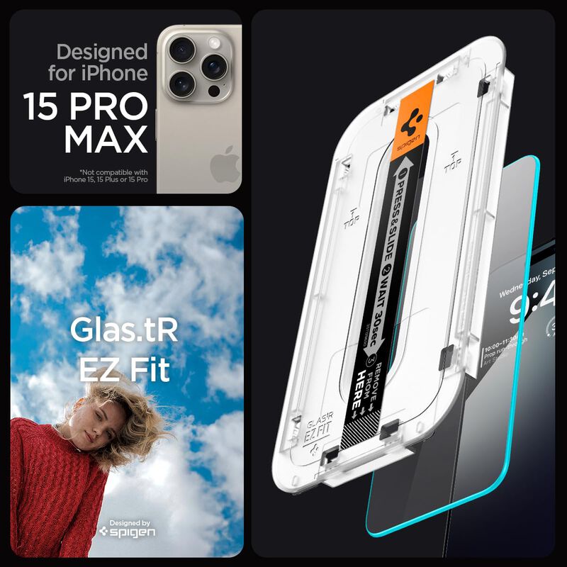 Protector De Pantalla Spigen Glastr Ez Fit Para... image number null