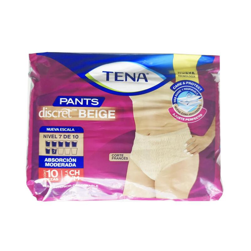 Pants Discret Beige Tena Ch/m 10pzs image number null