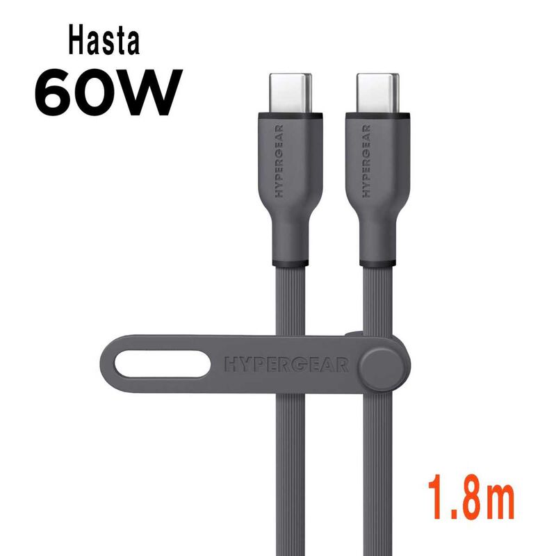 Cable Datos Hypergear Usb-c A Usb-c 60w Gris So... image number null