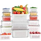 Recipientes Kemethy para Almacenar Frutas, Paquete de 10 con Coladores