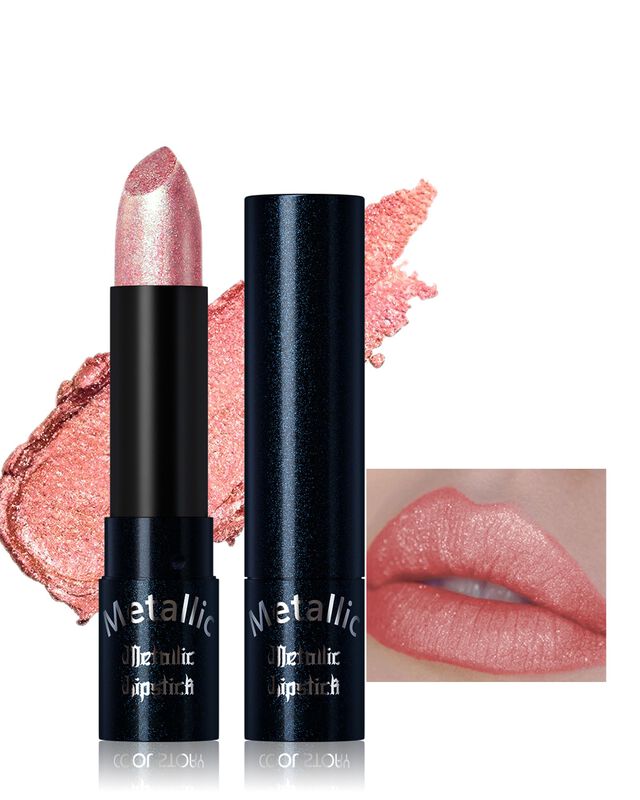 Labial Duatana Met&aacute;lico Rosa Melocot&oacute;n Con Purp... image number null