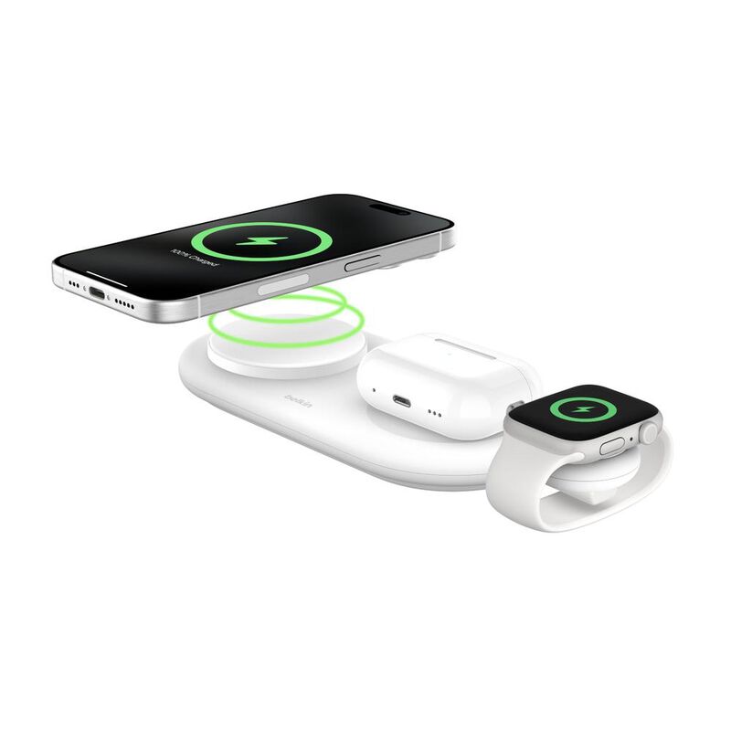 Cargador Magsafe Belkin 3 en 1 Blanco image number null