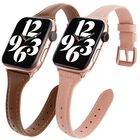 Juego de 2 Correas de Cuero Seure para Apple Watch (135-200 mm)
