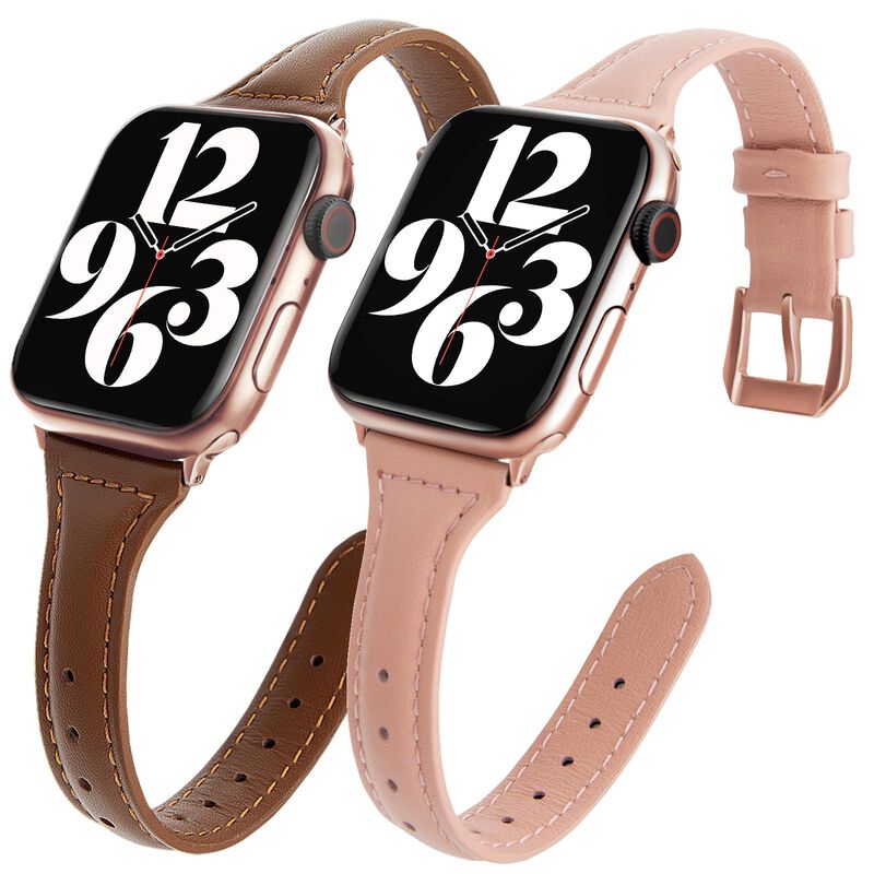 Juego de 2 Correas de Cuero Seure para Apple Wa... image number null