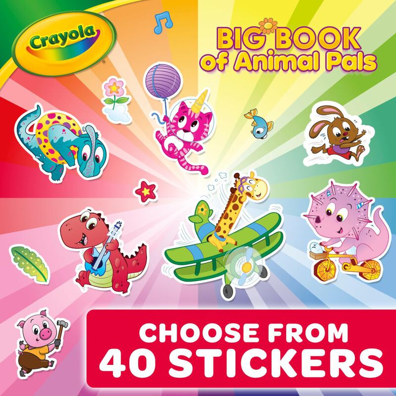 Libro De Colorear Crayola Big Book Of Animal Pa... image number null