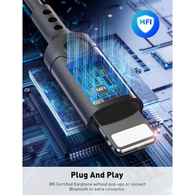 Auriculares In-Ear Imangoo MFI con Conector Lig... image number null