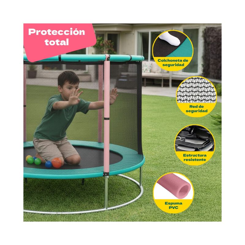Trampolin Brincolin 142cm Infantil Multijuego B... image number null