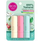 B&aacute;lsamo Labial Eos 100% Natural Y Org&aacute;nico De Vainilla, Menta Y Fresa