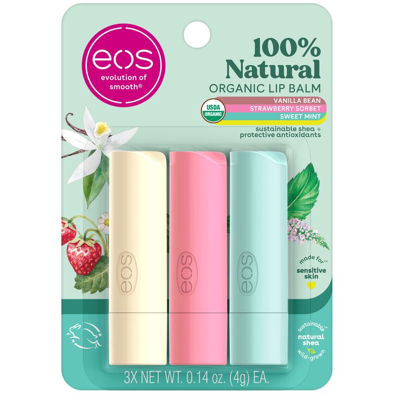 B&aacute;lsamo Labial Eos 100% Natural Y Org&aacute;nico De V... image number null